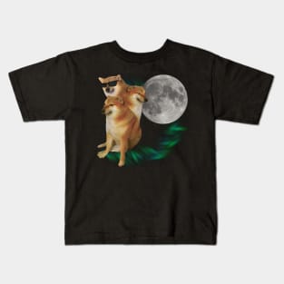 3 Cheems Moon v.2 Kids T-Shirt